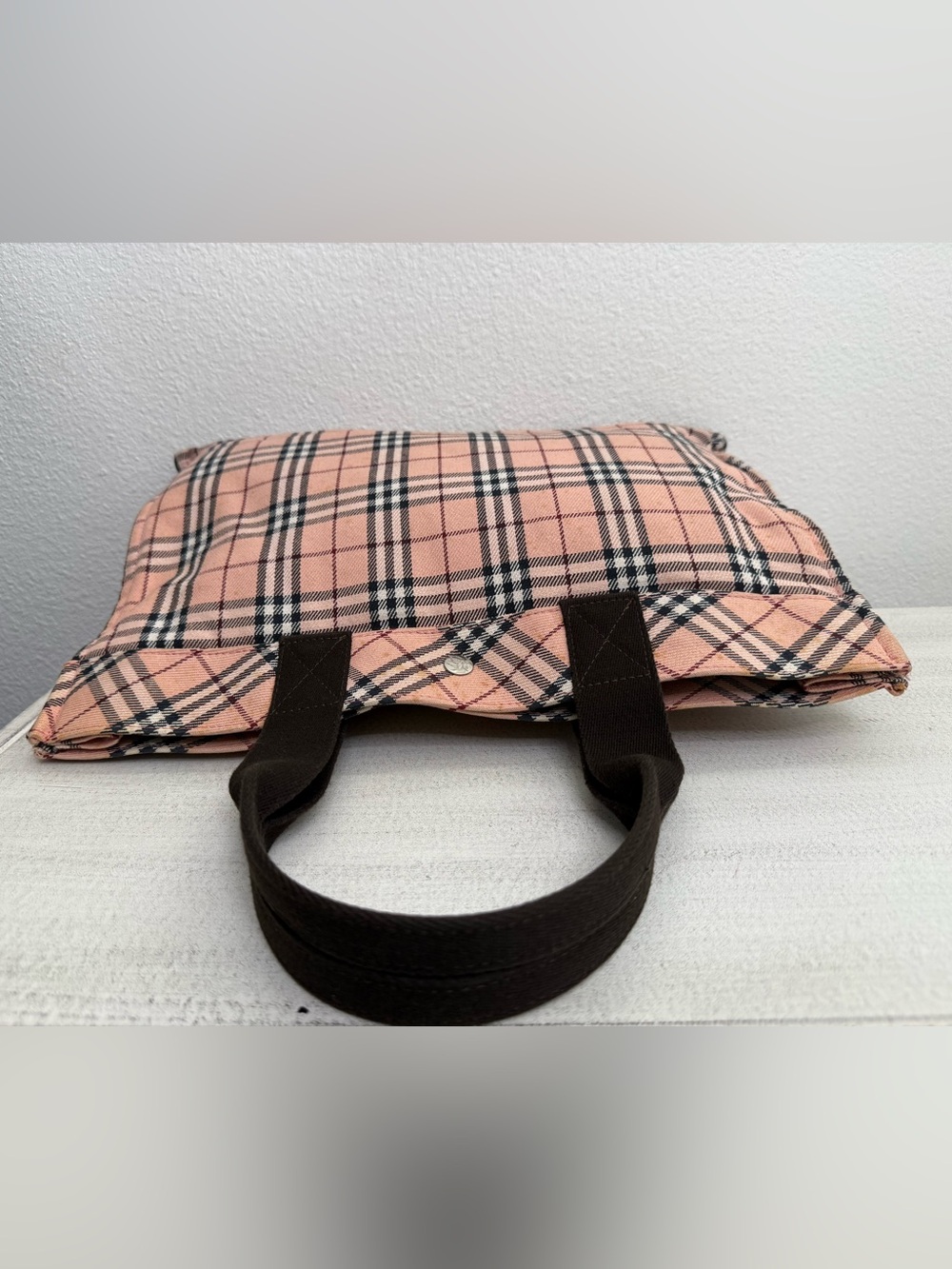 BURBERRY Blue Label Pink Nova Check Tote Bag - Picture 7 of 12